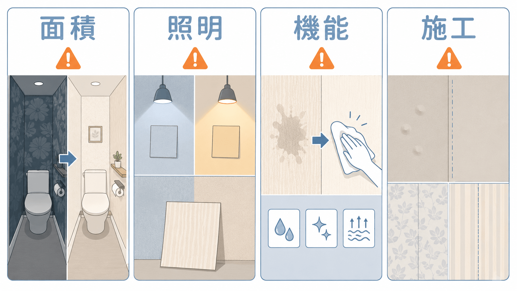 トイレ壁紙の失敗例